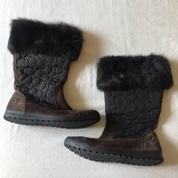 NWOT Brown Coach Talen Boots - Picture 1 of 6